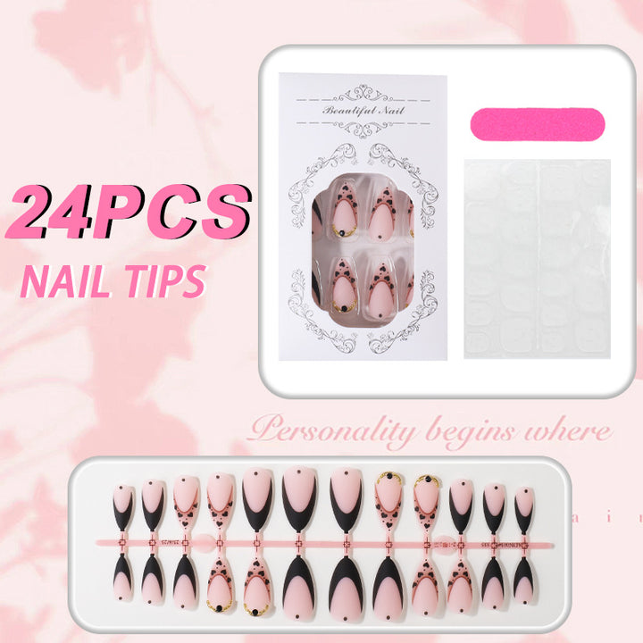 Unique Elegant Press-On Nail Tips Set Stornfield