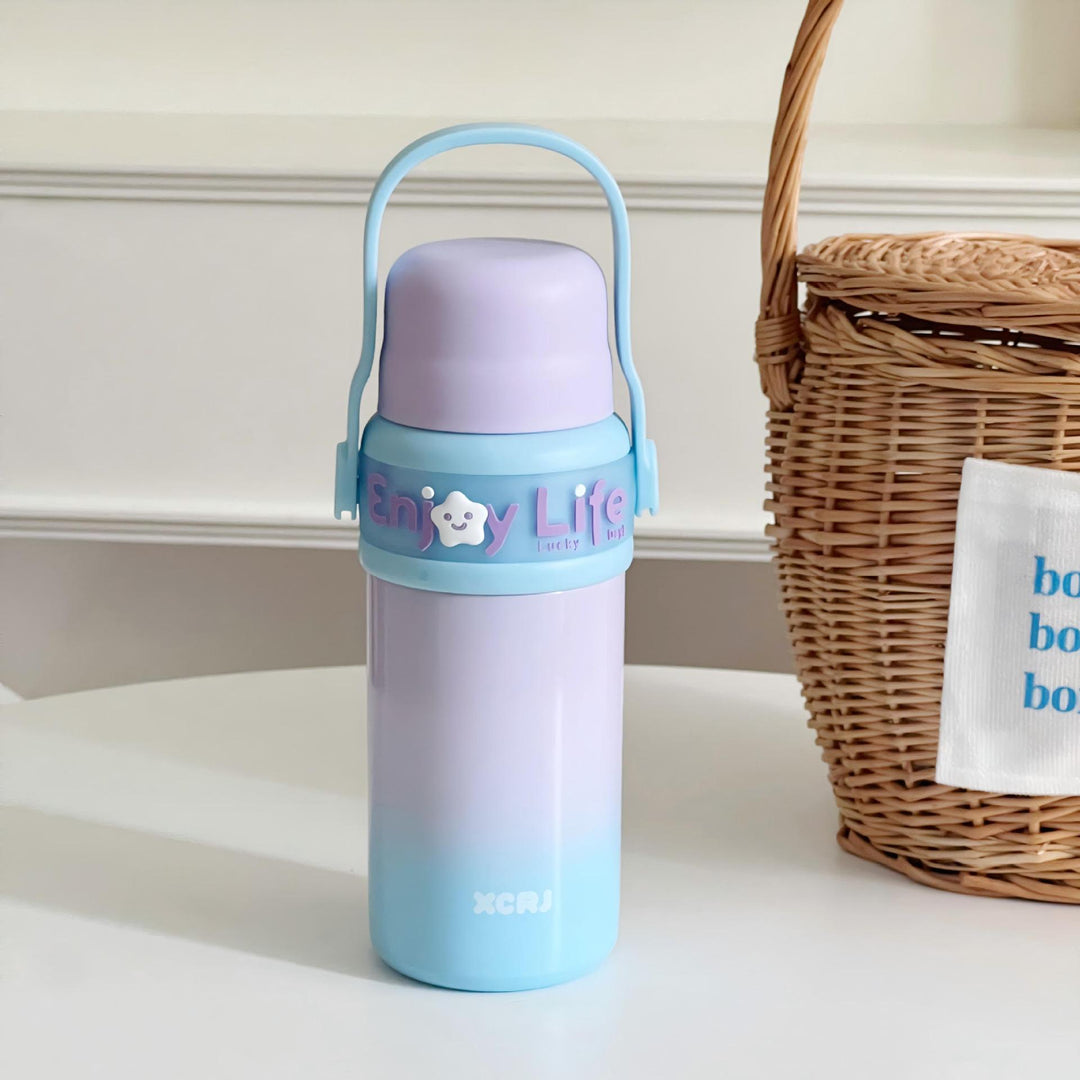 Women's plastic insulated bottle with ergonomic handle Stornfield