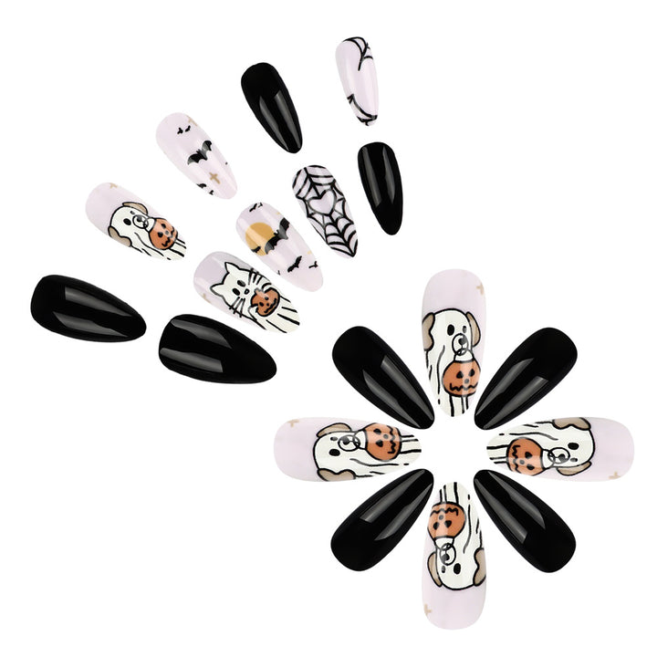 Artistic Halloween-Themed Press-On Nail Collection Stornfield