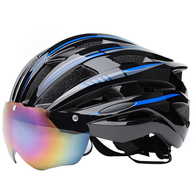 Road bike helmet with visor-friendly design and excellent ventilation Stornfield