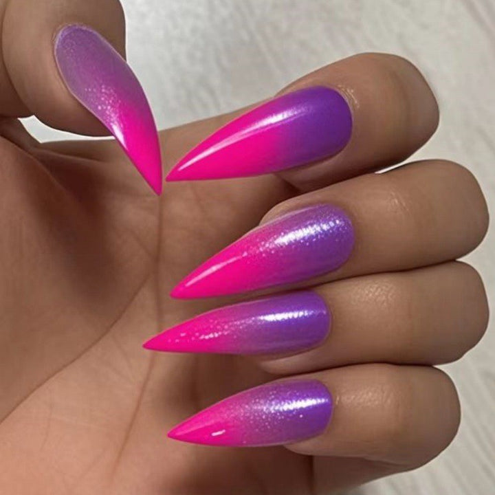 Premium Glossy Design Press-On Nails Stornfield