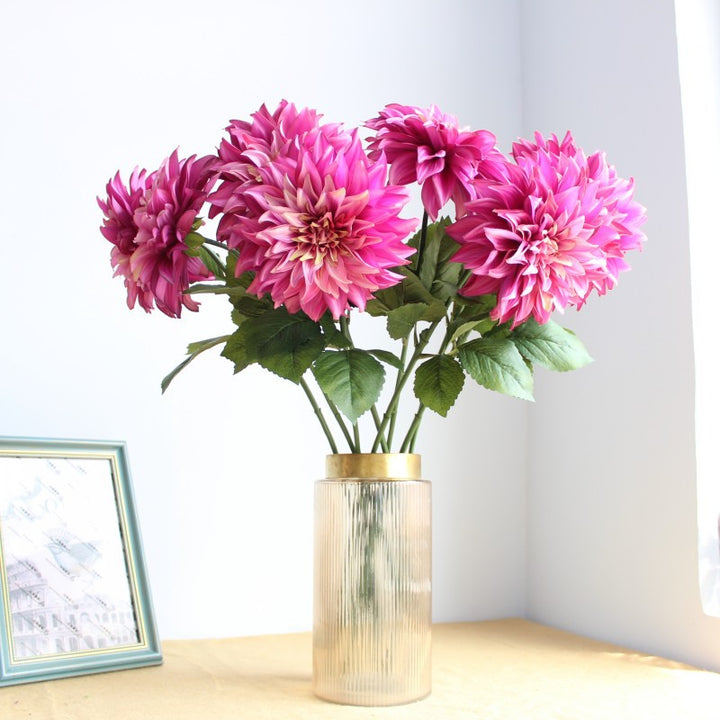 Lifelike Dahlia Floral Stem