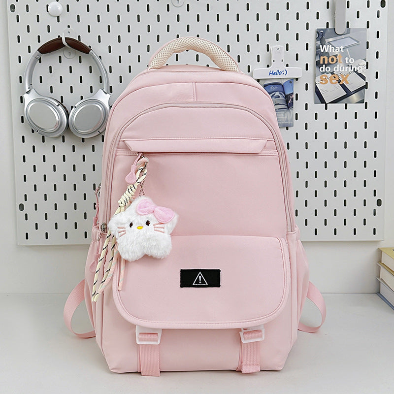 Stylish Multi-Functional Backpack with Plush Keychain Stornfield