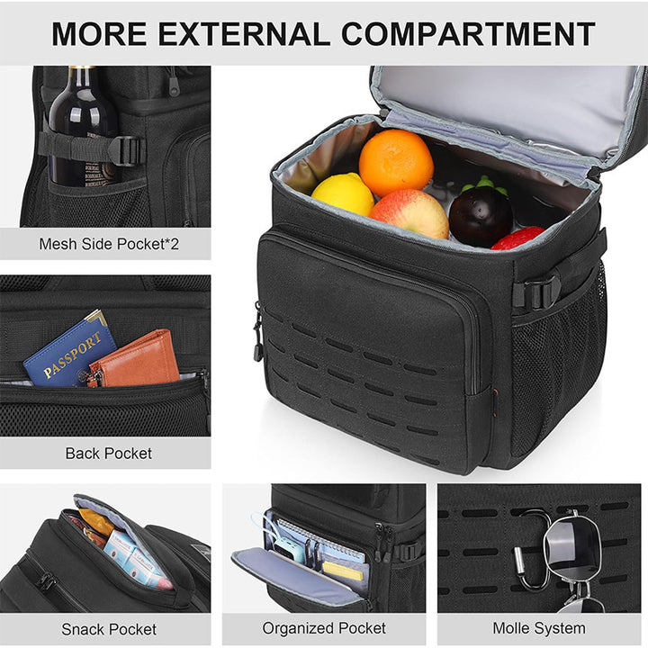 Multifunctional outdoor backpack with insulated drink holder Stornfield