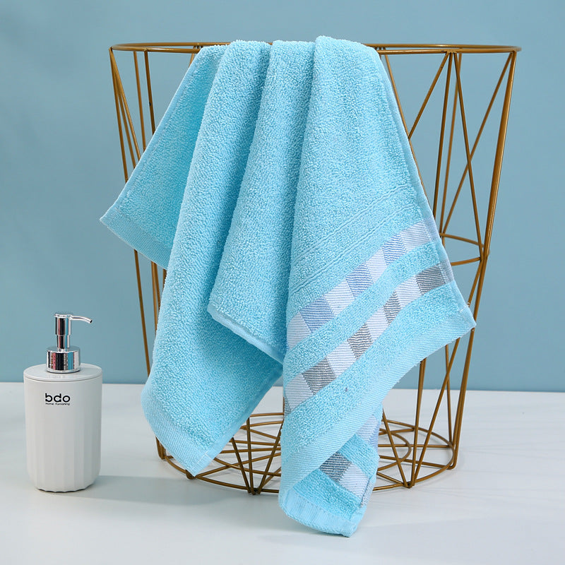 Luxury terry towel with modern check pattern Stornfield