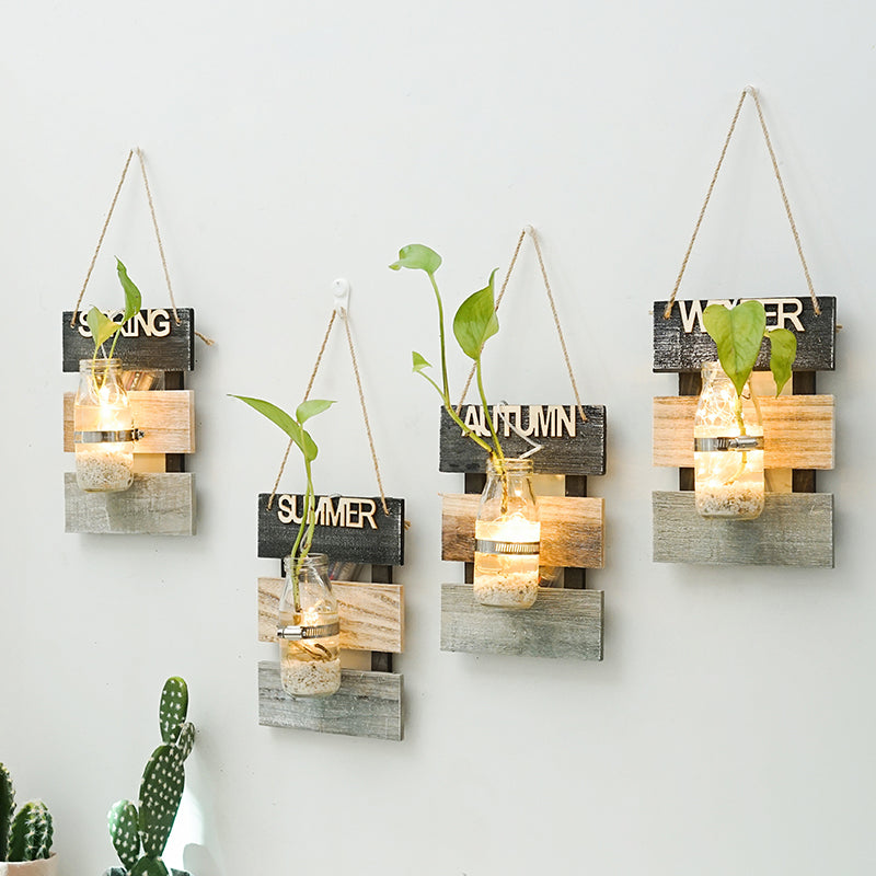 Wall decoration with glass carafe holder Stornfield
