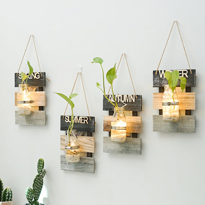 Wall decoration with glass carafe holder Stornfield