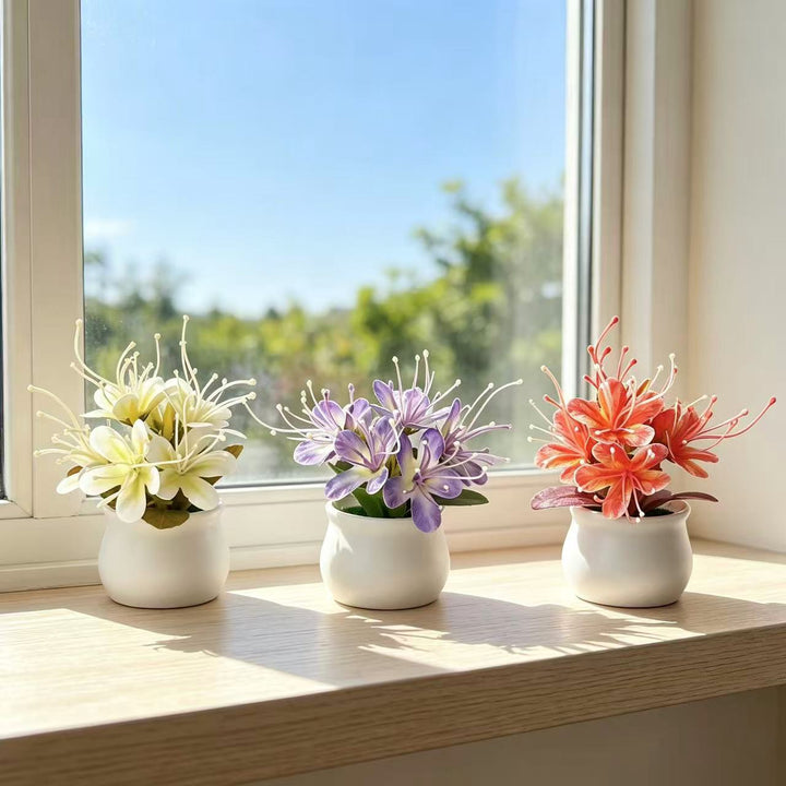 Artificial Floral Centerpiece for Tabletop Home Decor Display