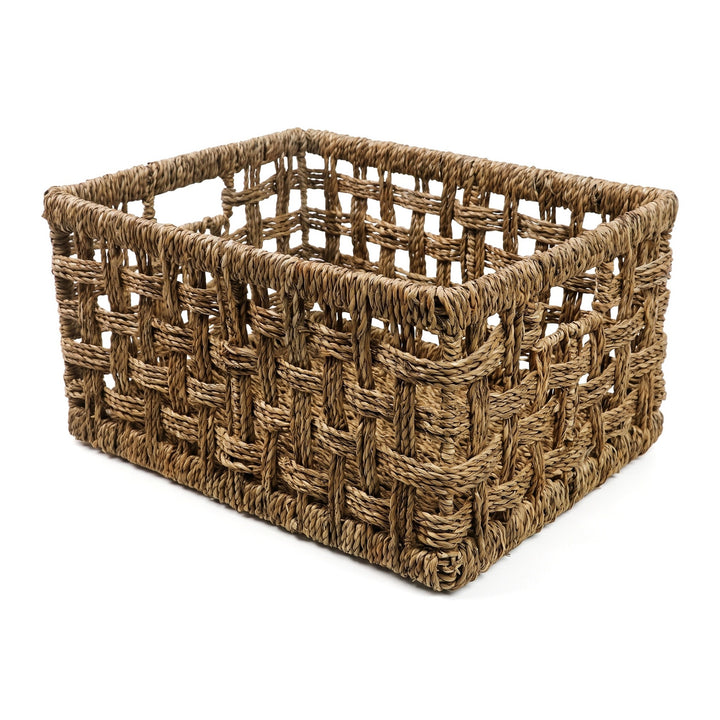 Rustic Woven Storage Basket Stornfield