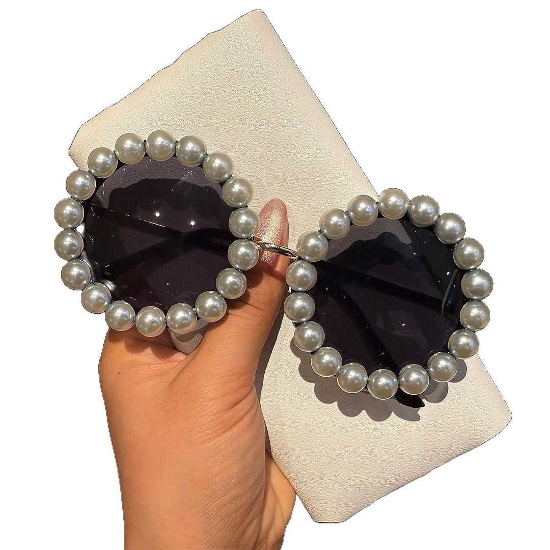 Women's elegant vintage sunglasses with pearl embellishment Stornfield
