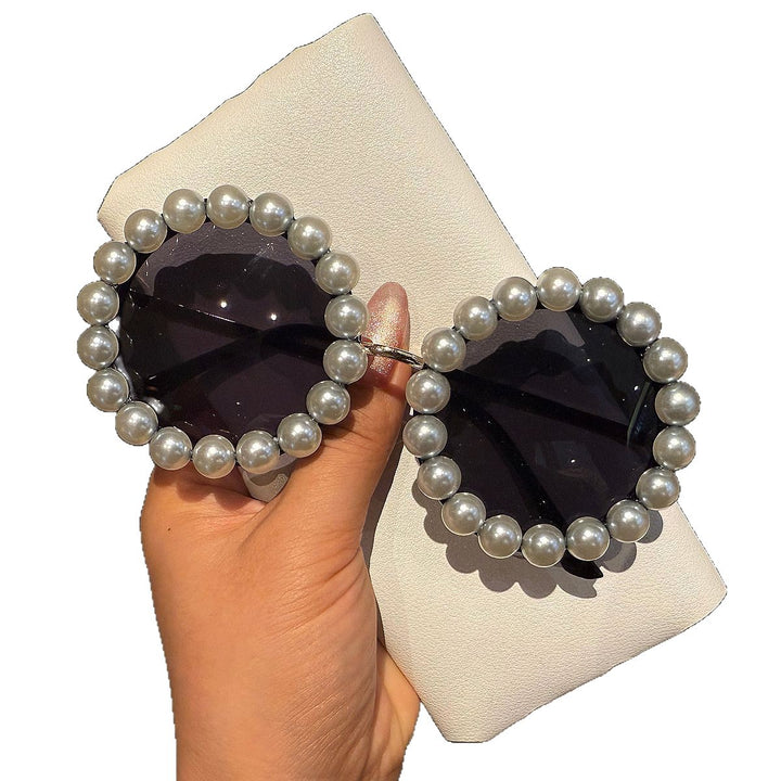 Women's elegant vintage sunglasses with pearl embellishment Stornfield