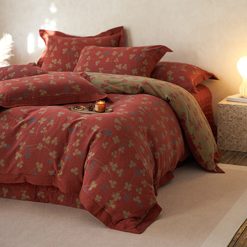 Luxury Reversible Jacquard Duvet Cover Set