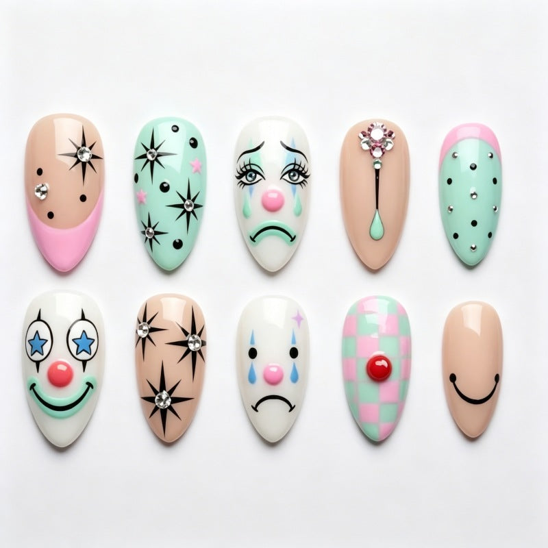 Playful Press-On Nail Art Set Stornfield
