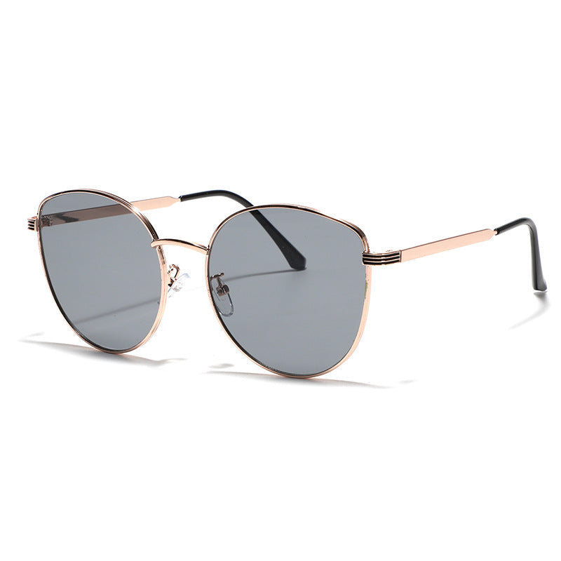 Women's geometric sunglasses with narrow metal frame Stornfield
