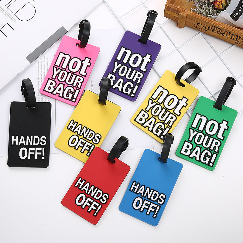 Unisex Luggage Tag with Eye-catching Message Bowlift