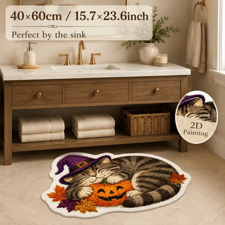 Cat-Themed Soft Bath Mat