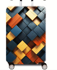 Women Hard Shell Suitcase with Modern Wood Pattern Stornfield