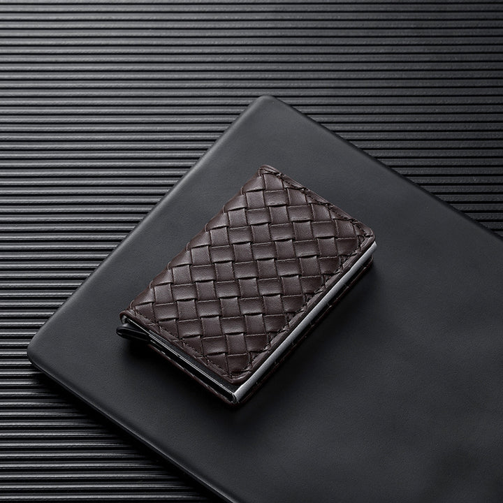 Premium Leather Business Card Holder Stornfield