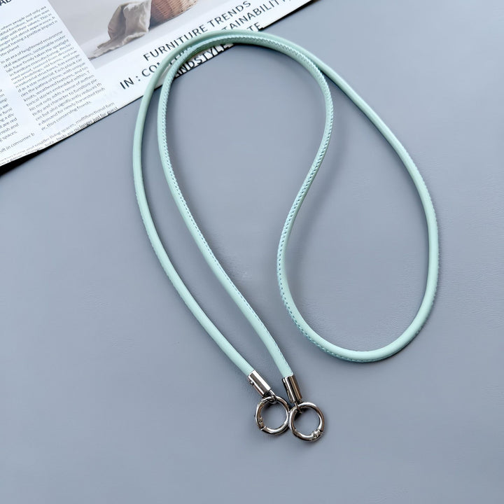 Premium Double-Ring Leather Lanyard Stornfield