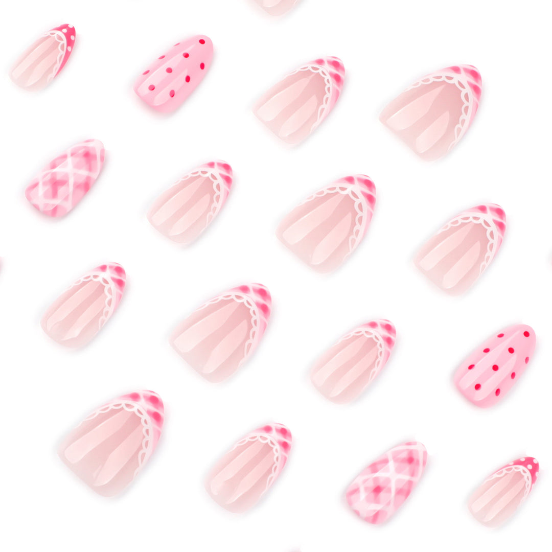 Artistic nail extensions with elegant patterns Stornfield