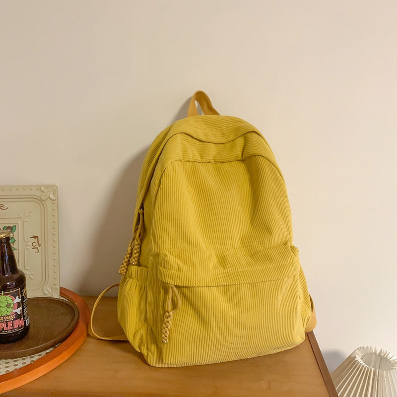 Textured Corduroy Backpack Stornfield