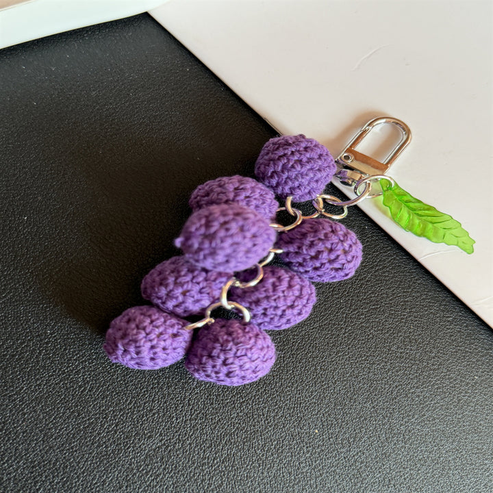 Whimsical Grape Cluster Keychain Stornfield