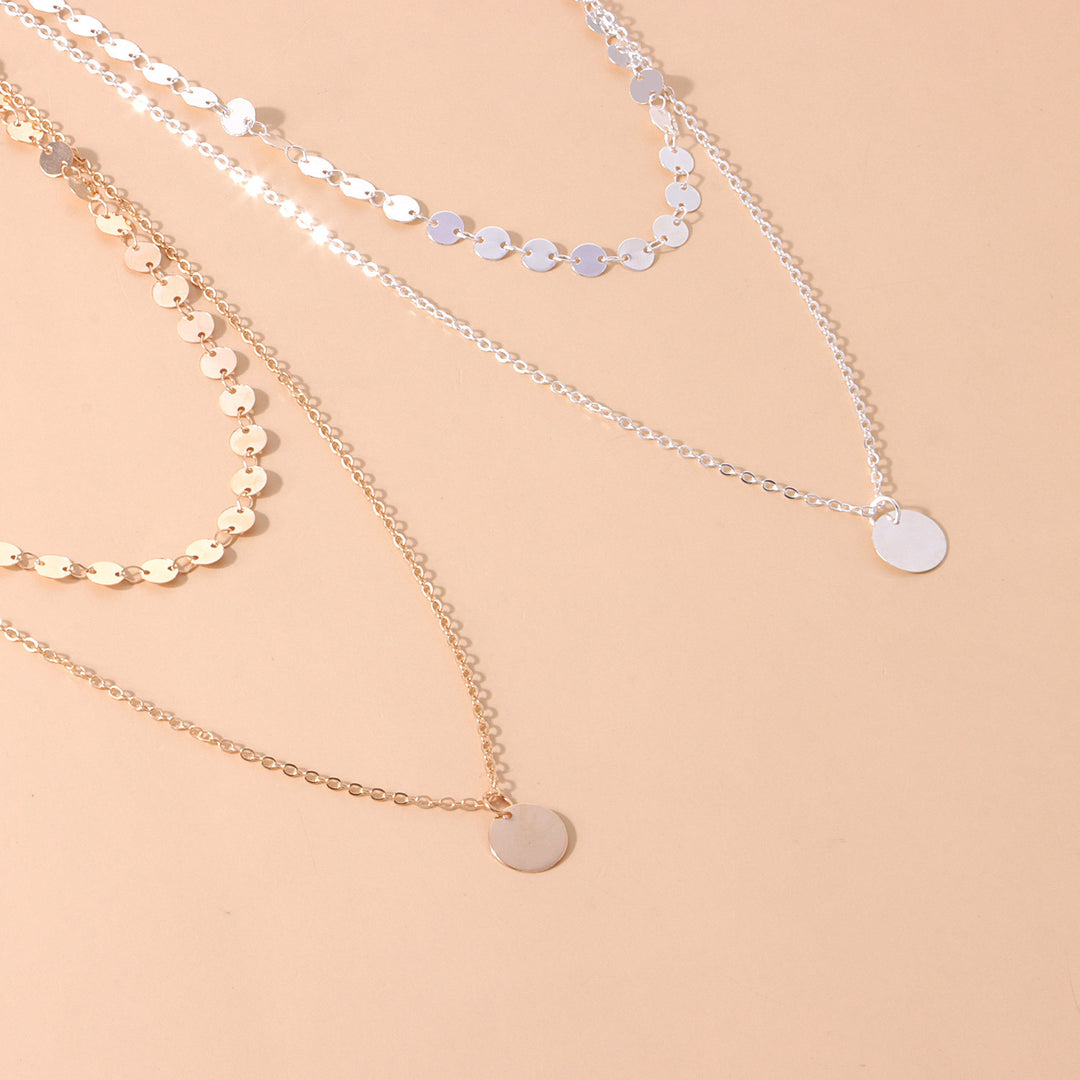 Layered Disc Chain Necklace Stornfield