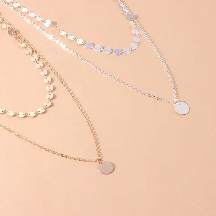 Layered Disc Chain Necklace Stornfield