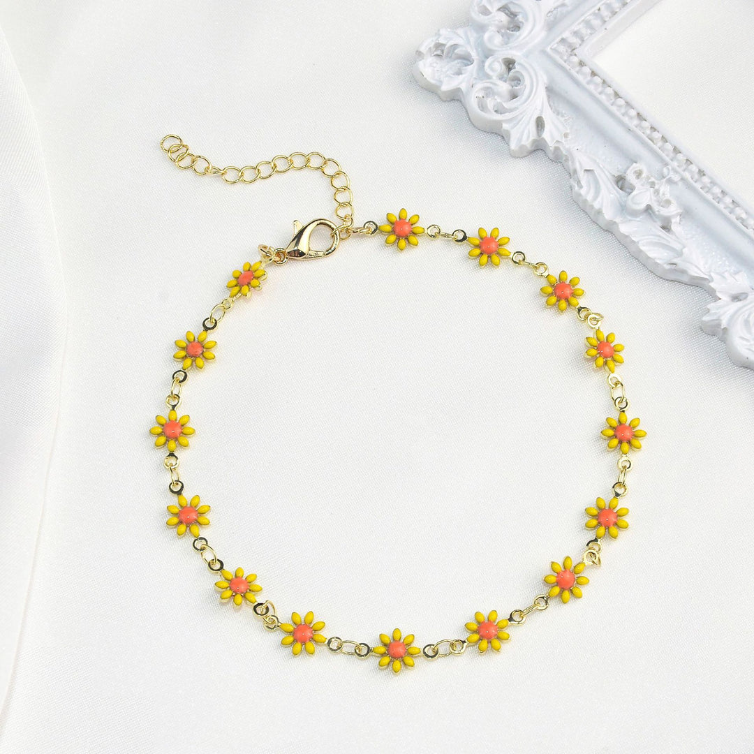 Colorful Floral Chain Bracelet Stornfield
