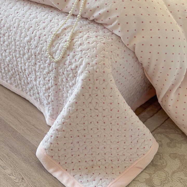 Cozy Dot Print Duvet Set