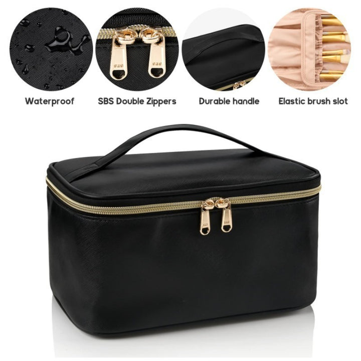 Cosmetic organizer bag with multiple compartments Stornfield