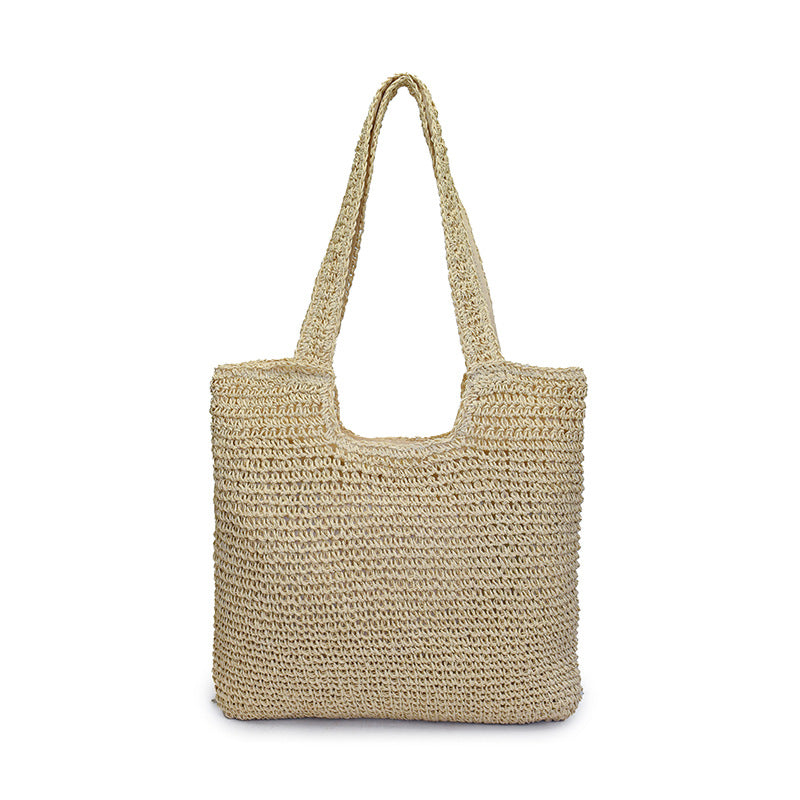 Handcrafted Natural Straw Tote