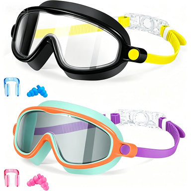 Swim protection goggles with adjustable nose piece and anti-fog technology Stornfield