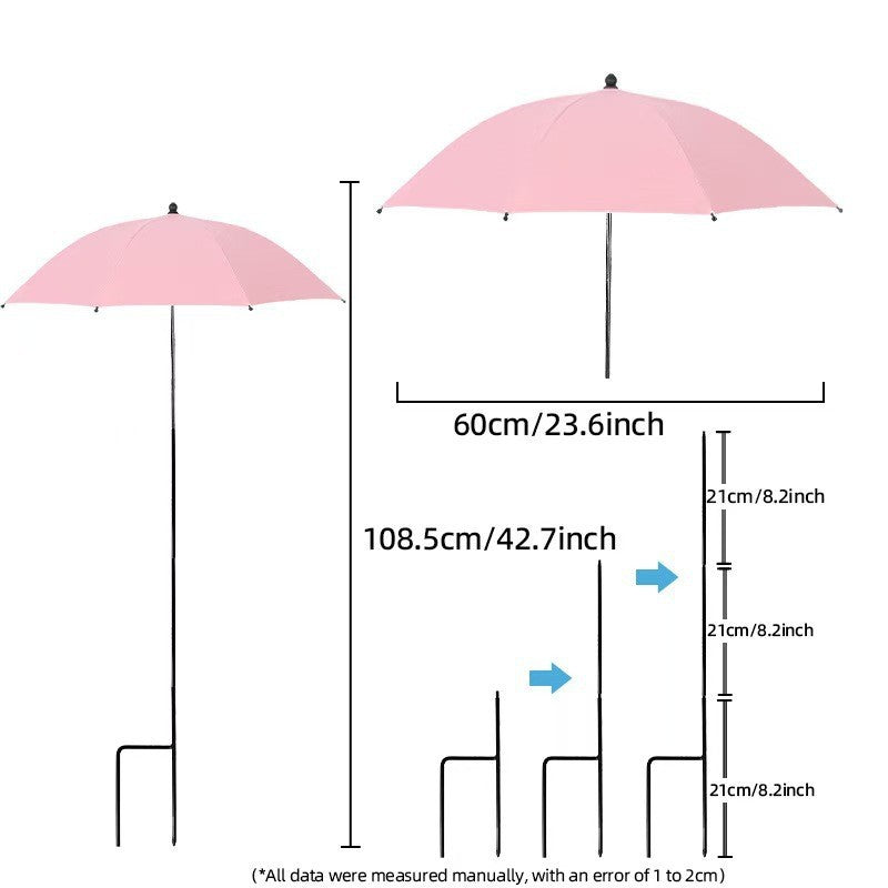 Women's sun protection umbrella with flexible tripod Stornfield