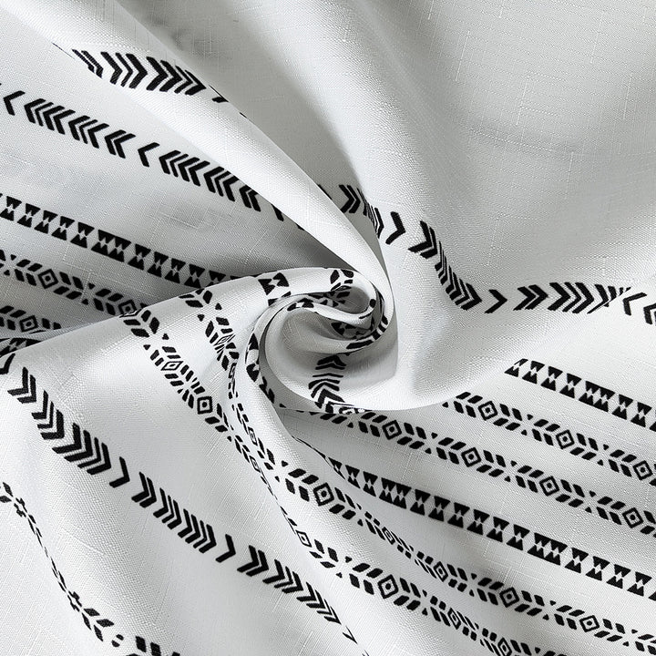 Textured Striped Shower Curtain Stornfield