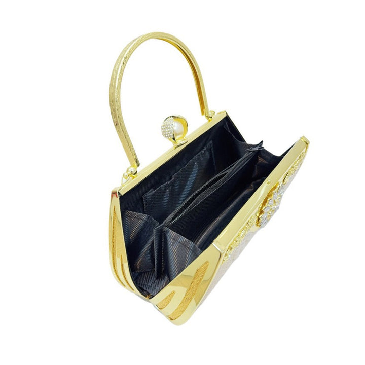 Vintage Pearl Embellished Evening Clutch