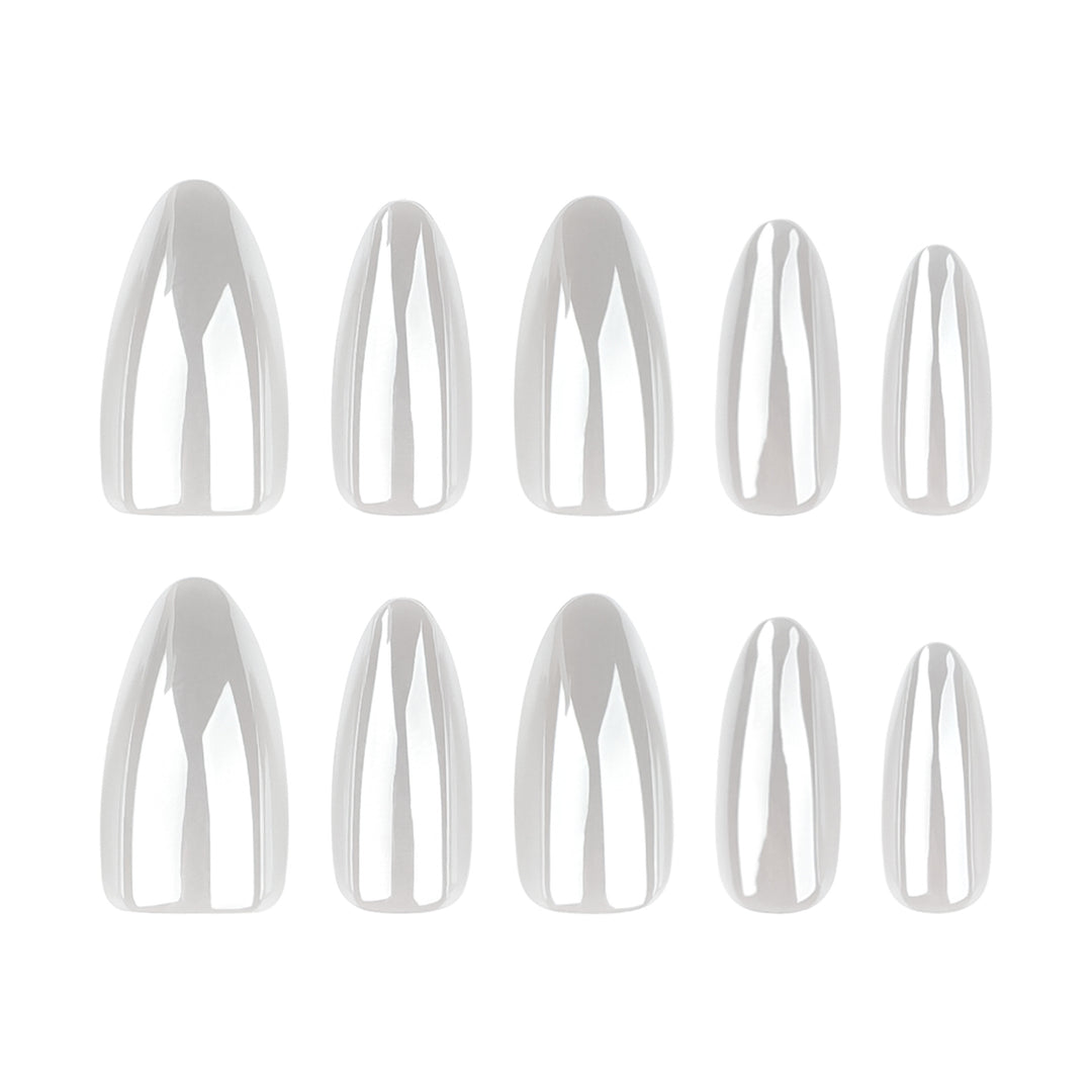 Artful stiletto nails with elegant shine details Stornfield