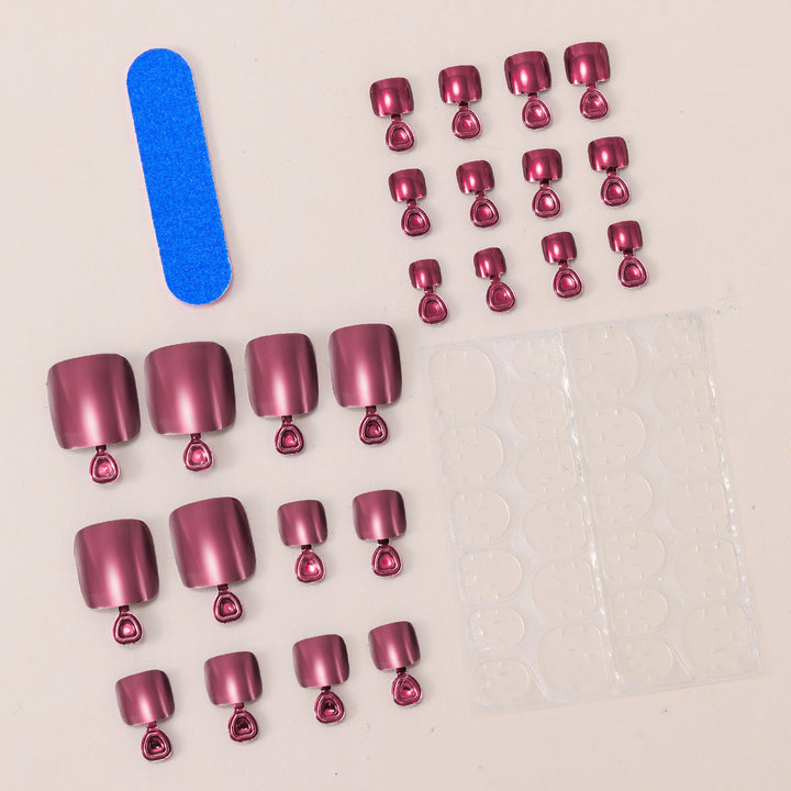 Glossy Gel Toe Nail Art Extensions Stornfield