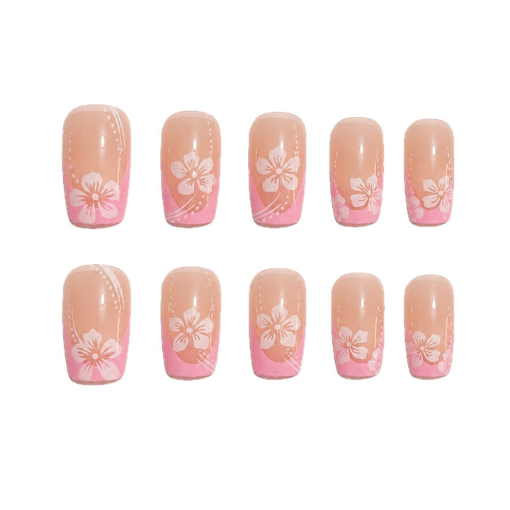 Floral-Design Press-On Nail Art Set Stornfield