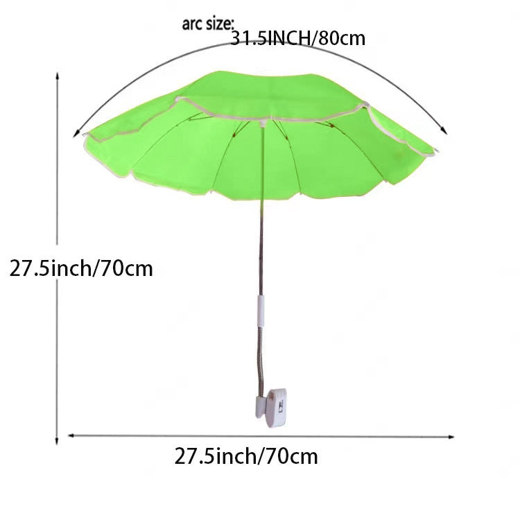 Women's Adjustable Beach Sunshade Umbrella with Ground Anchor Stornfield
