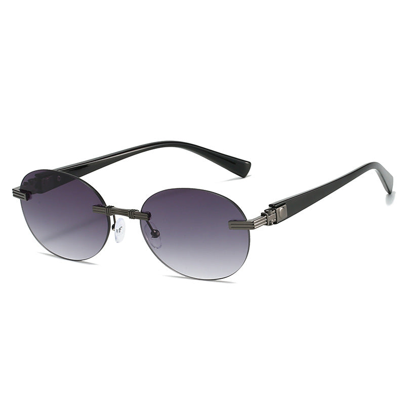 Women's fashionable sunglasses with transparent frame and flexible nose pad Stornfield