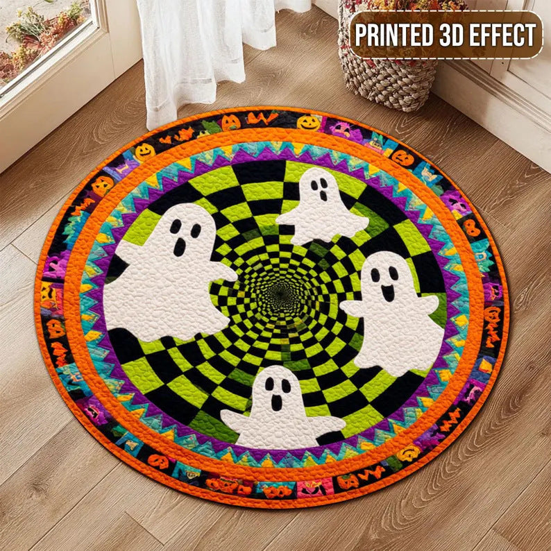 3D Effect Puppy-Themed Plush Floor Mat