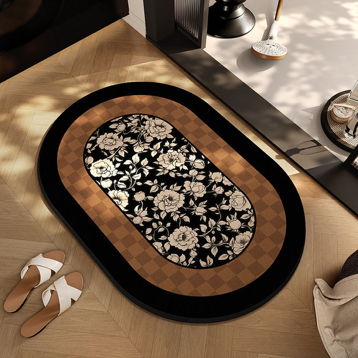Checkerboard Patterned Entryway Mat Stornfield