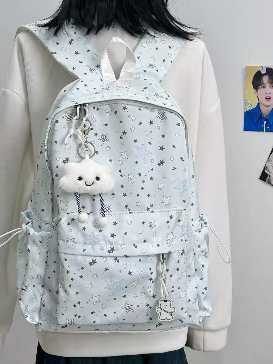 Backpack with Sparkling Star Motif and Charming Pendant Stornfield