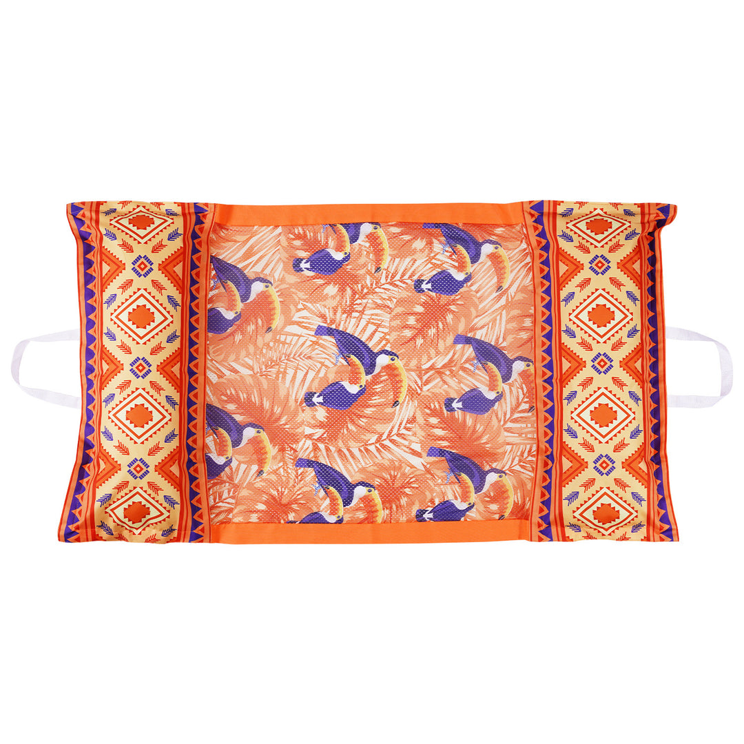 Women Inflatable Relaxation Lounge Chair with Colorful Plant Pattern Stornfield