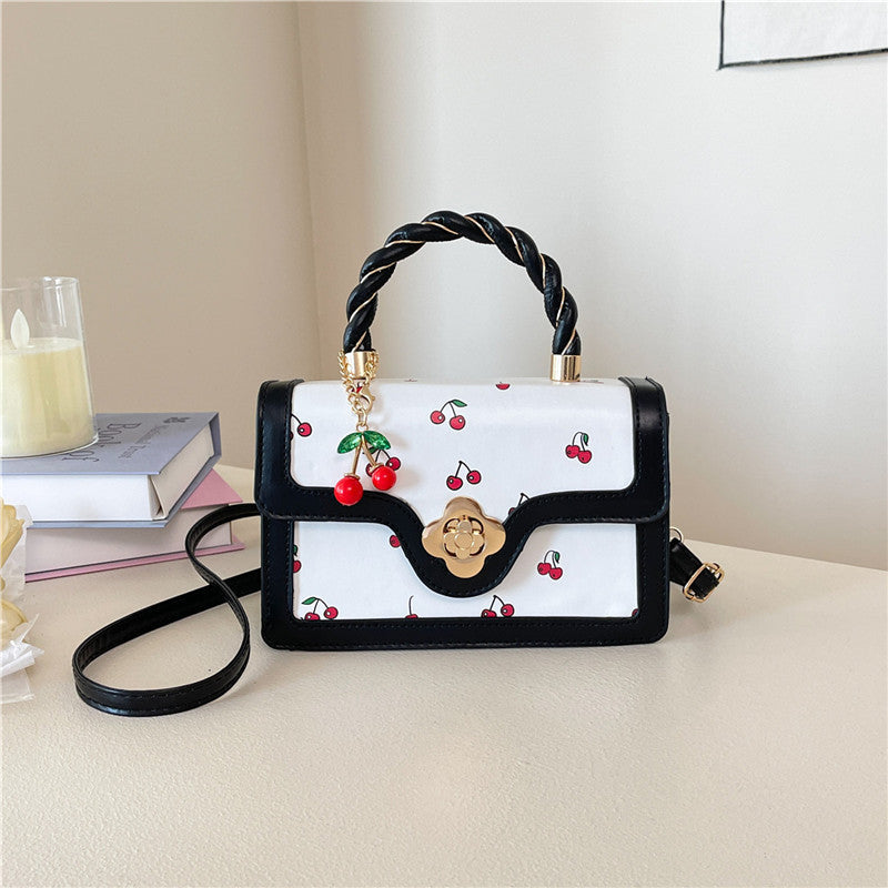 Playful Cherry Print Mini Satchel Handbag Stornfield