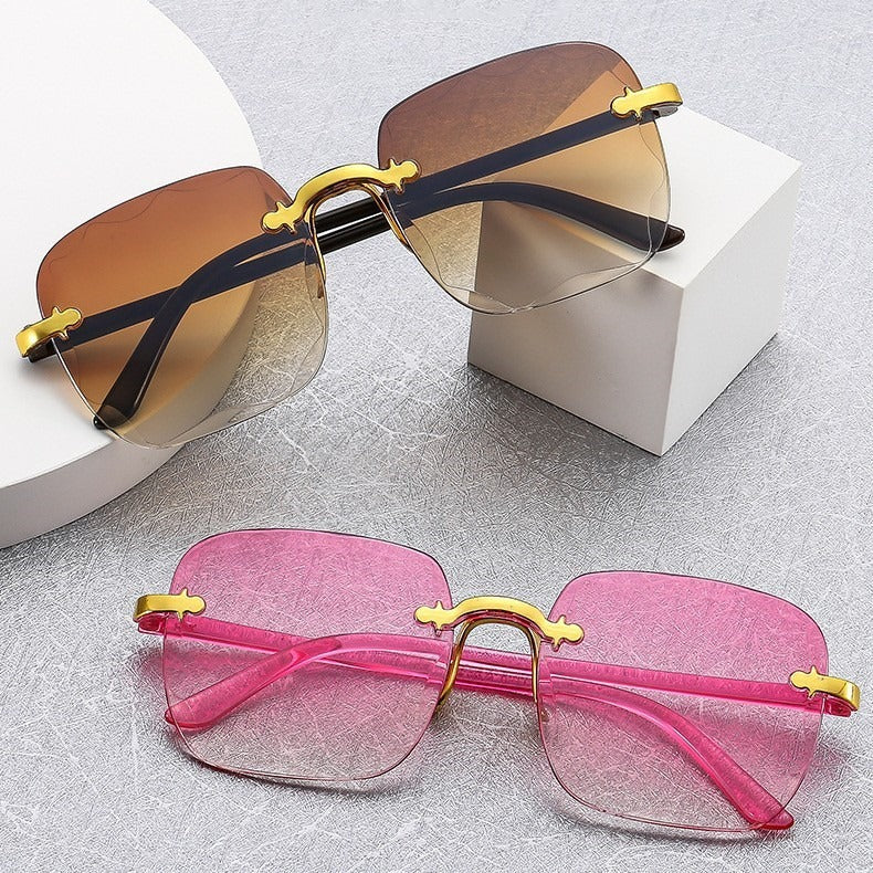 Ladies oversized sunglasses with unique design elements Stornfield