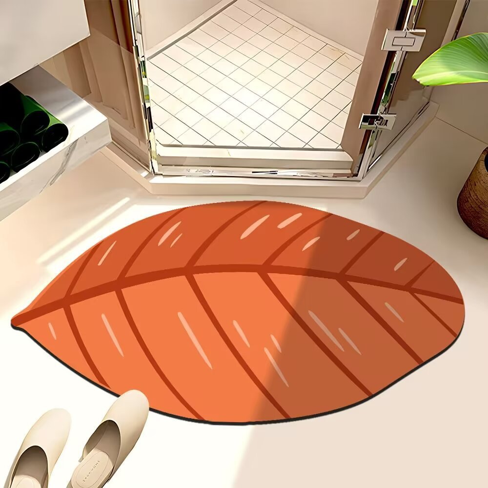Leaf-Shaped Bath Mat Stornfield