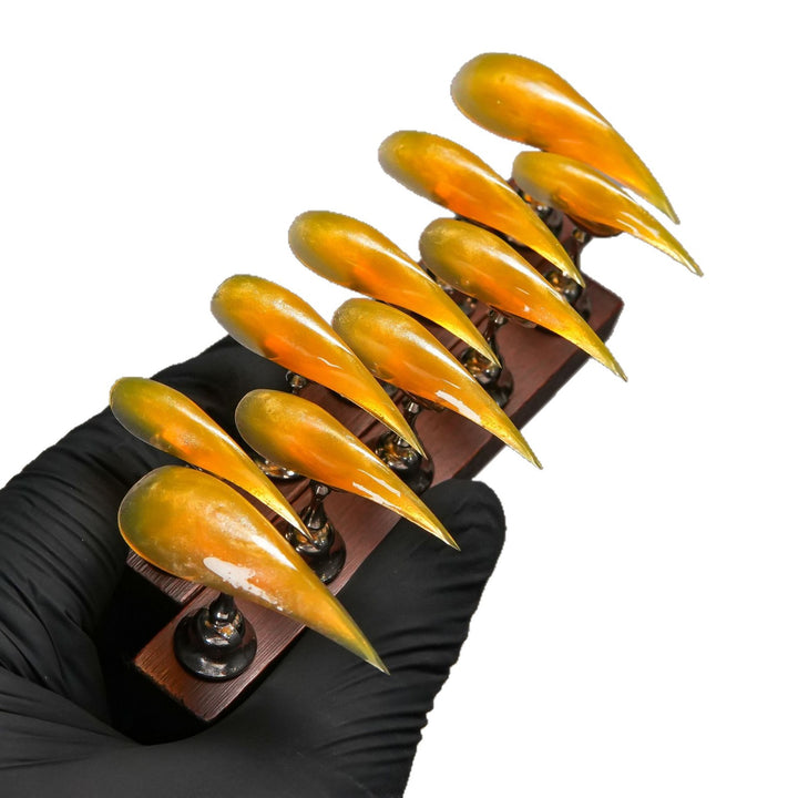 Stiletto Shaped Press-On Nail Tips with Glossy Finish