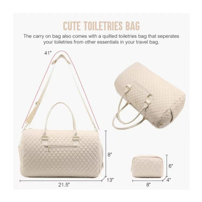 Fashionable and Luxurious Travel Bag with Removable Cosmetic Bag Stornfield